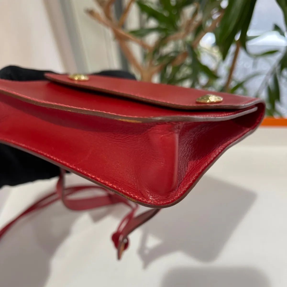 ヴィンテージ】エルメス ポシェット グリーン ウエストバッグ【中古 