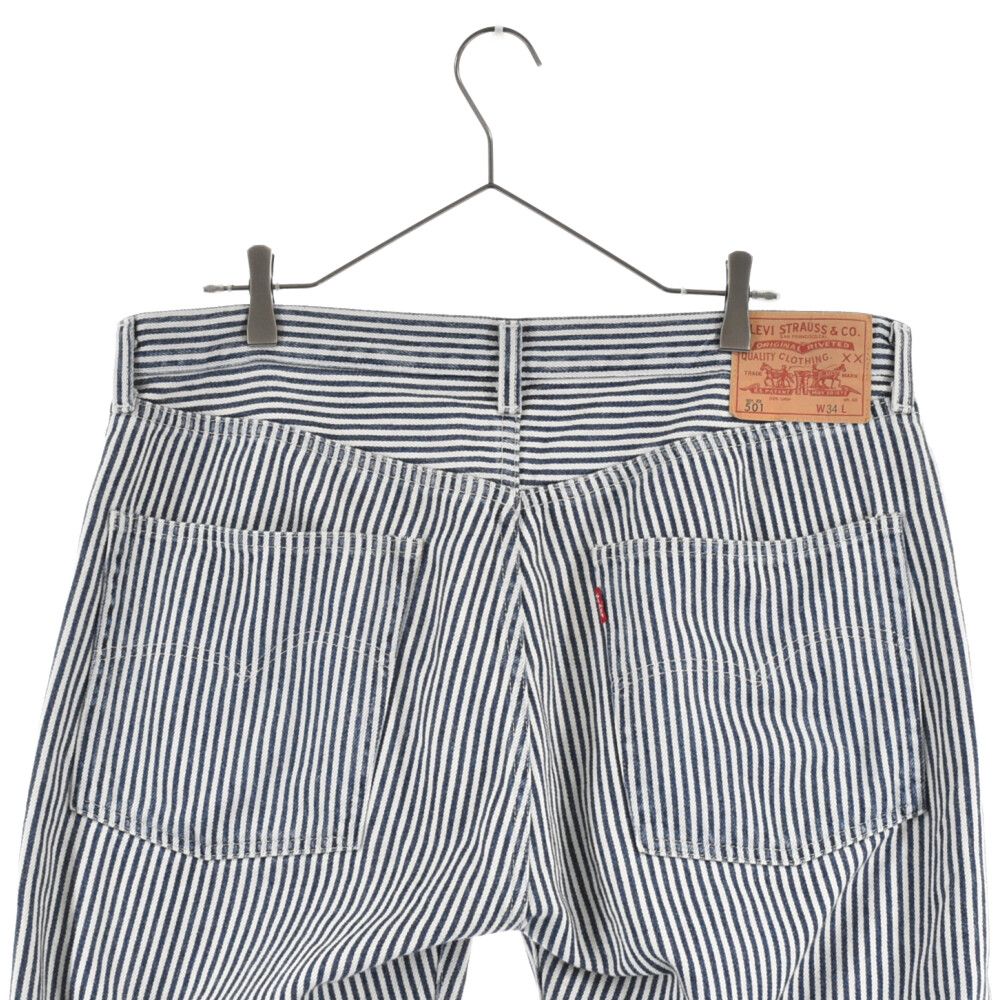 Levi's リーバイス ×NIGO Hickory Stripe 501 ヒッコリーストライプ デニムパンツ インディゴ/ホワイト LEV-146 Levi's (リーバイス) ×NIGO Hickory Stripe 501 ヒッコリーストライプ