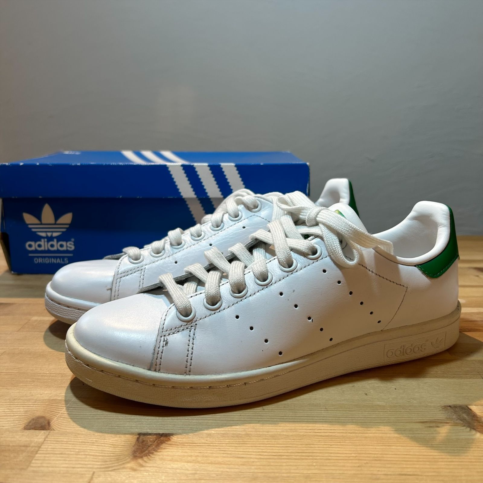 訳アリ商品] アディダス スタンスミス グリーン UK5( 23.5㎝ ) [35 