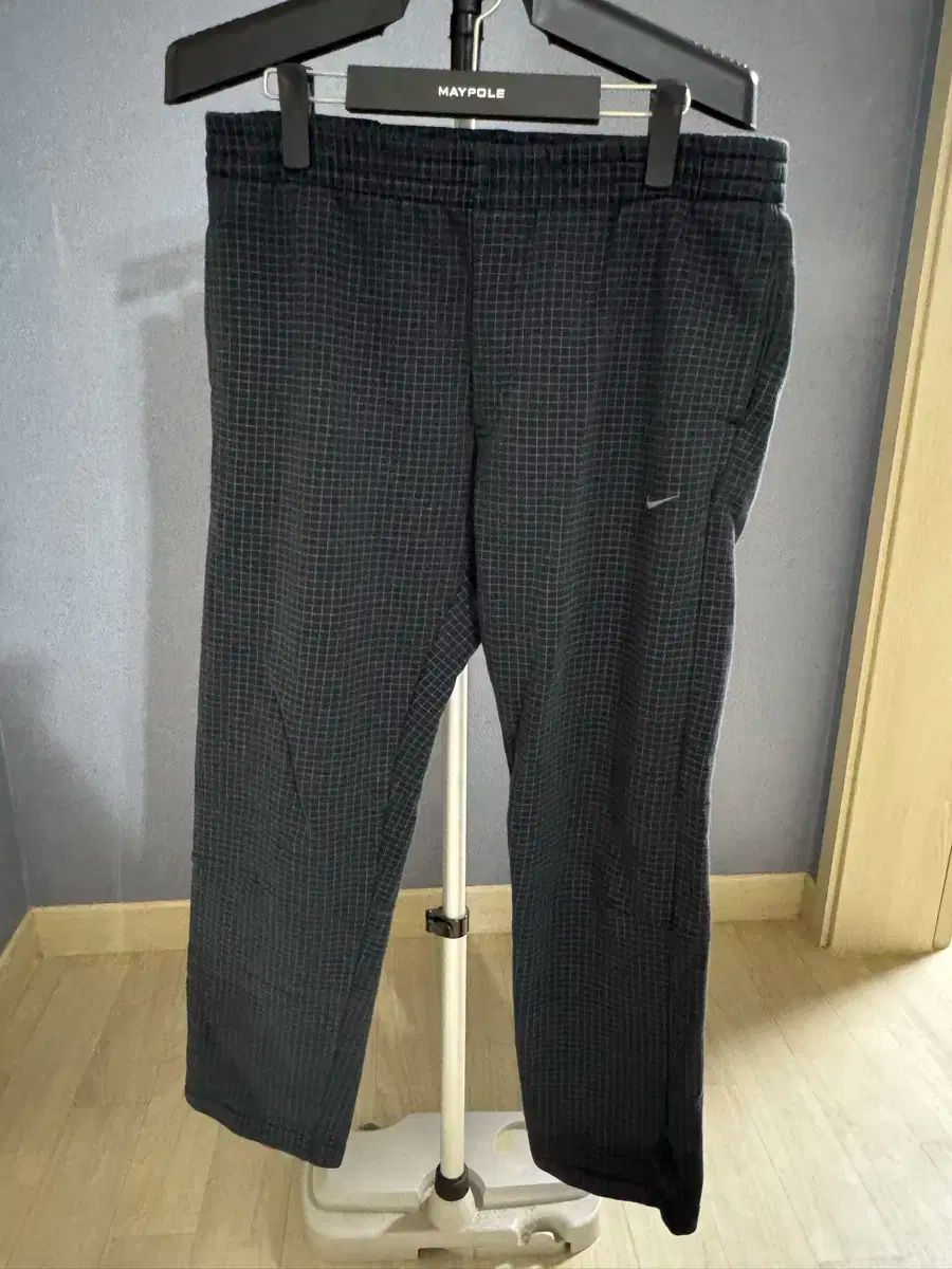 【雷市場（ポンジャン）商品韓国直送】 Nike(ナイキ） チェック 裏起毛 トレーナー パンツ
