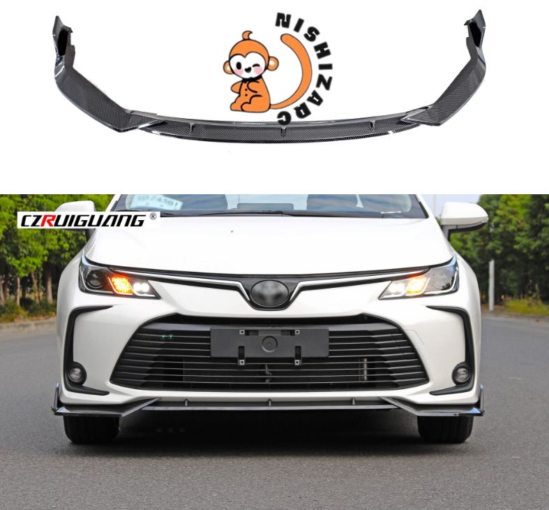 トヨタ カローラ 2019 2025 三段式 フロントリップスポイラー2色選択