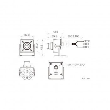 ボードレンズ搭載2.1メガピクセル小型AHDカメラ MTC-F224AHD