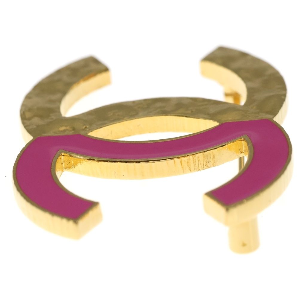  CHANEL シャネル ココマーク ブローチ ピンク×ゴールド GP P 24 C その他 その他