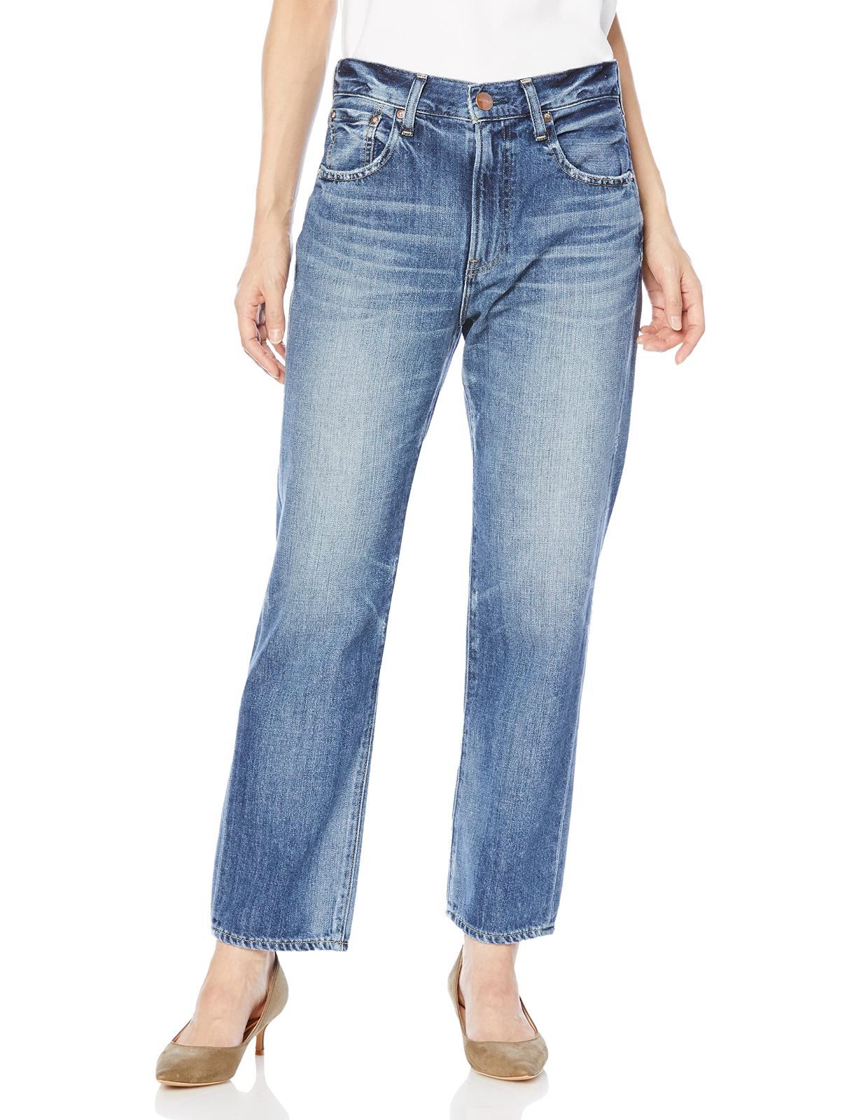 Size 25_Color kita - Indigo Mid レッドカード ジーンズ Vintage Straight レディース Kita-Indigo Mid 25