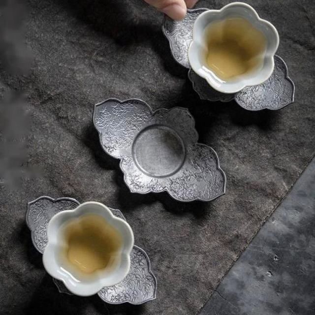 新品 ☆錫製 茶托 茶器 茶道具 煎茶道具 5客 - メルカリ