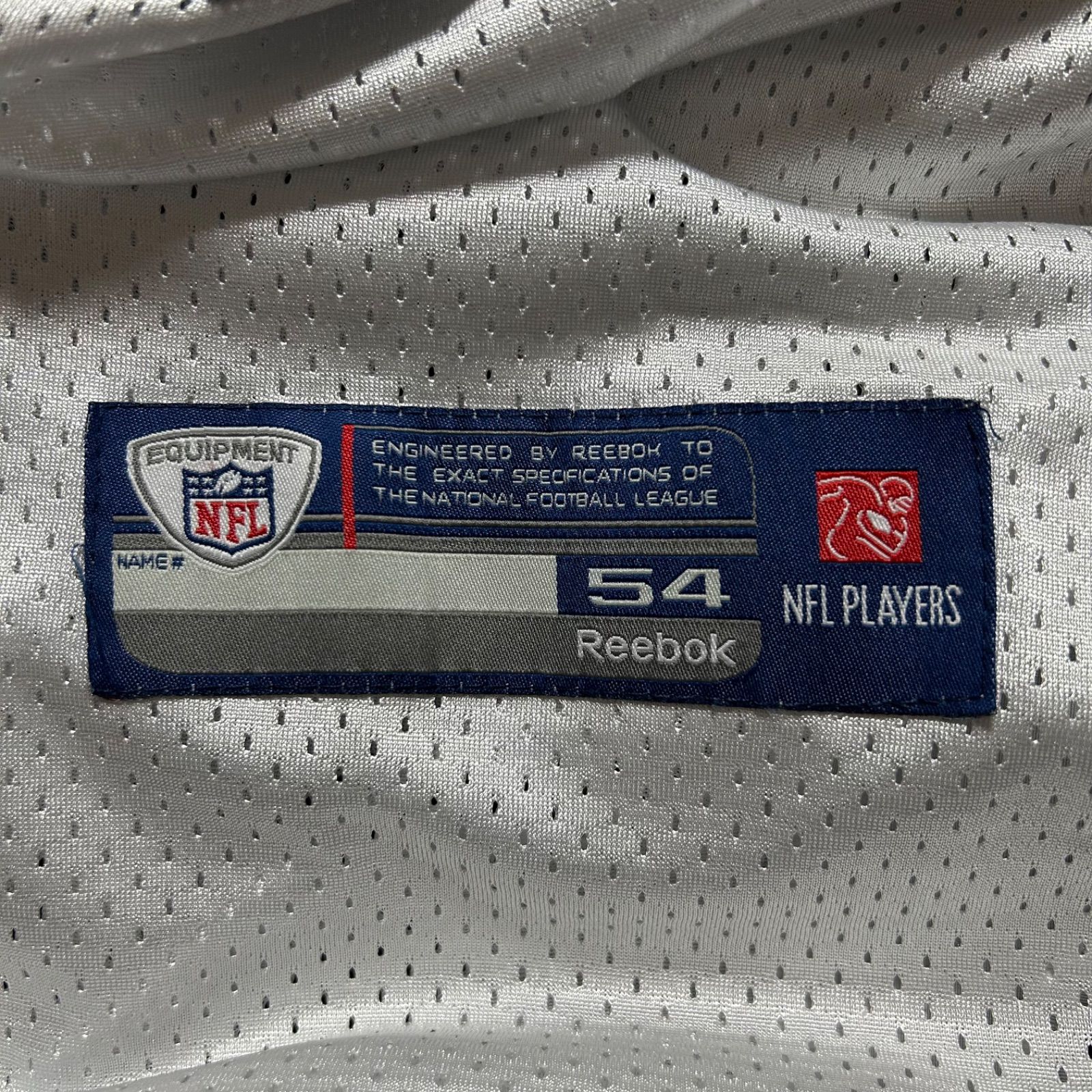 美品NFLカウボーイズ肉厚ゲームTシャツ両面刺繍ワッペン白ホワイトアメリカ古着 NFLカウボーイズゲームシャツ肉厚COWBOYS大 Tシャツ両面刺繍
