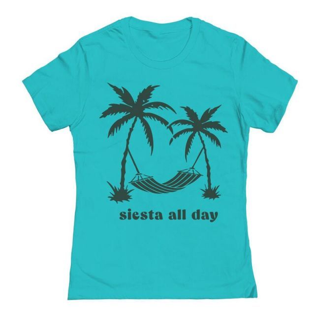 【送料無料】 アンブランデッド レディース Tシャツ トップス Junior's Grayson Supply Siesta All Day Graphic Tee Tahiti Blue