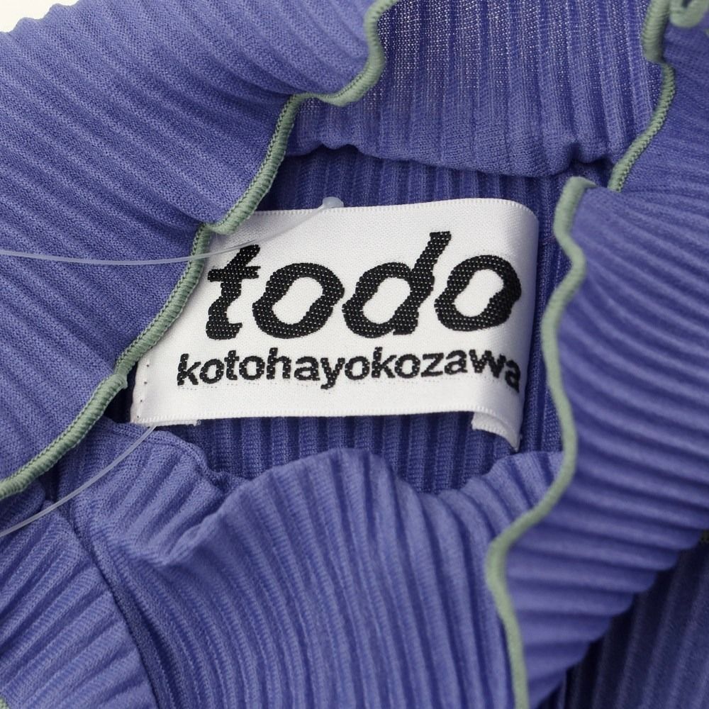 中古】コトハヨコザワ kotohayokozawa プリーツ加工 ブラウス 
