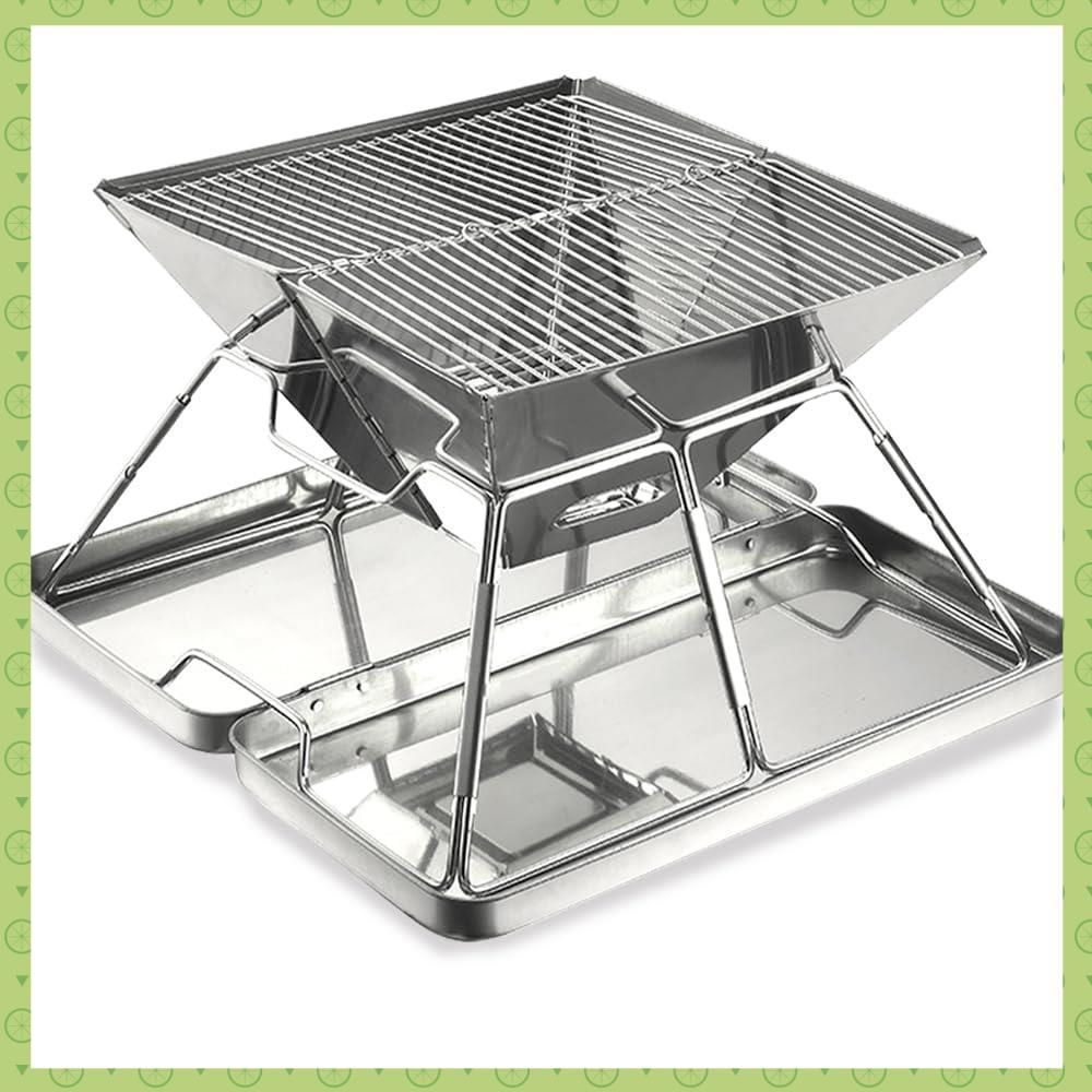 新着商品】収納ケース付き 焚き火台 ステンレス製 2-4人用