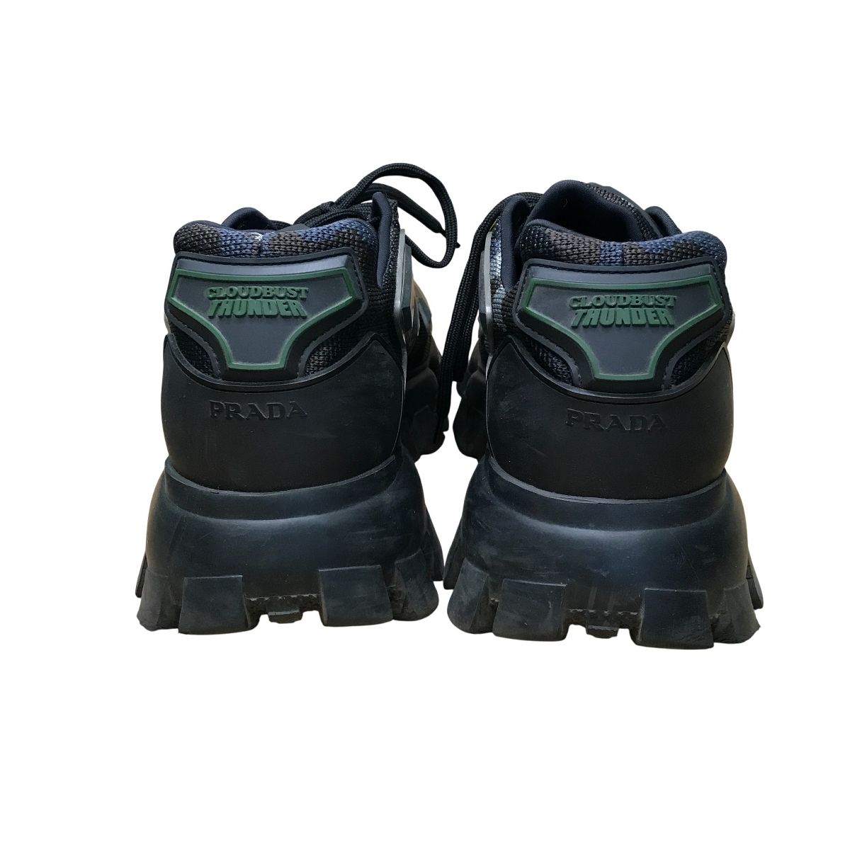 PRADAプラダクラウドバスト サンダー スニーカー カーキ ブラック