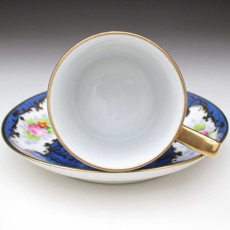 オールドノリタケ 薔薇百花繚乱金盛上陽刻 アンティ―クキャビネット