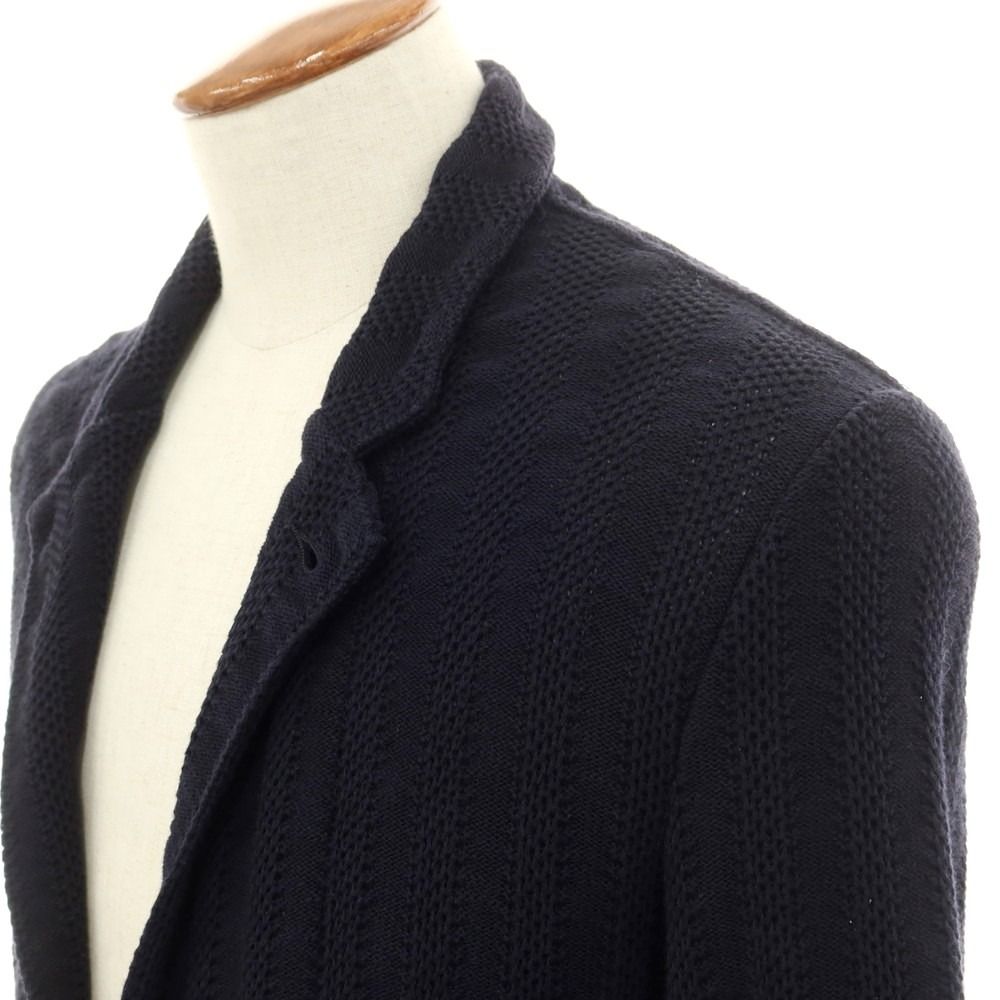 LARDINI ラルディーニ ネイビー ニットジャケット カーディガン LARDINI ラルディーニ サマーニット ジャケット ダブル 2025SS