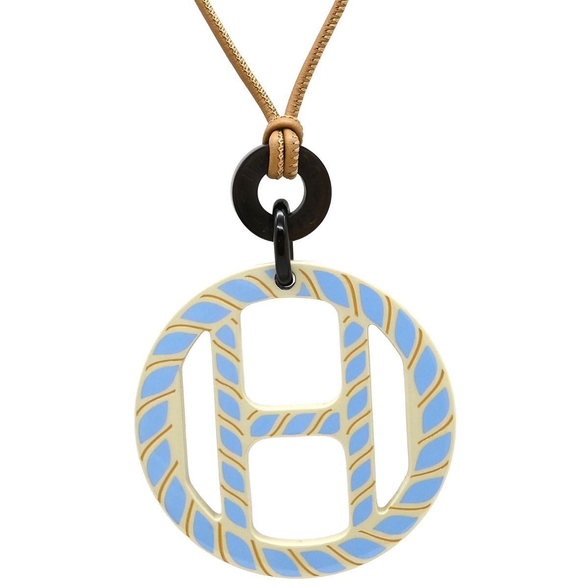 エルメス HERMES ネックレス Hエキップ ノーティック バッファロー 