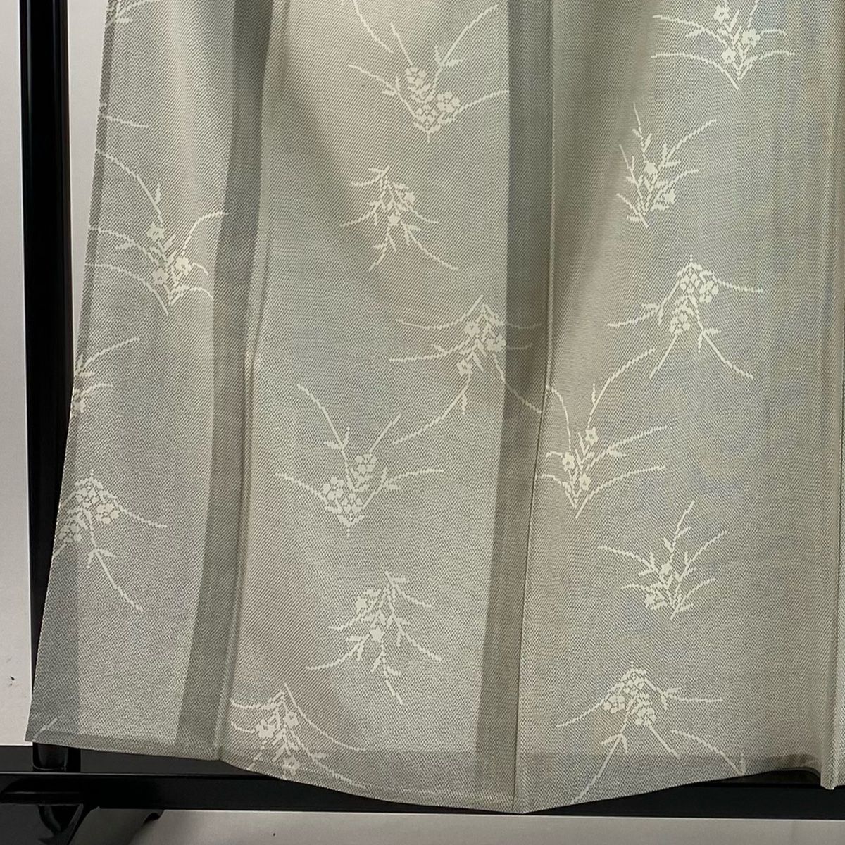 紬 身丈157cm 裄丈68cm L 薄物 夏紬地 縞 ベージュ 綿 名品 【中古  