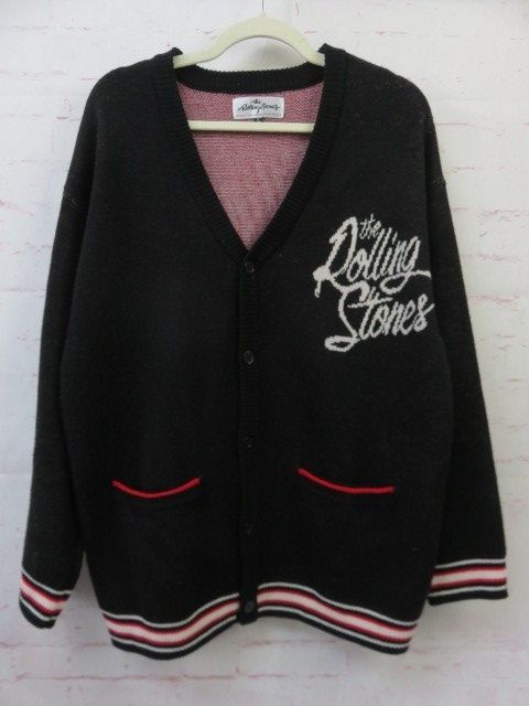 【中古】the Rolling Stones ｻﾞﾛｰﾘﾝｸﾞｽﾄｰﾝｽﾞ ｶｰﾃﾞｨｶﾞﾝ J3P-85014 ﾌﾞﾗｯｸ 4 L 991838630