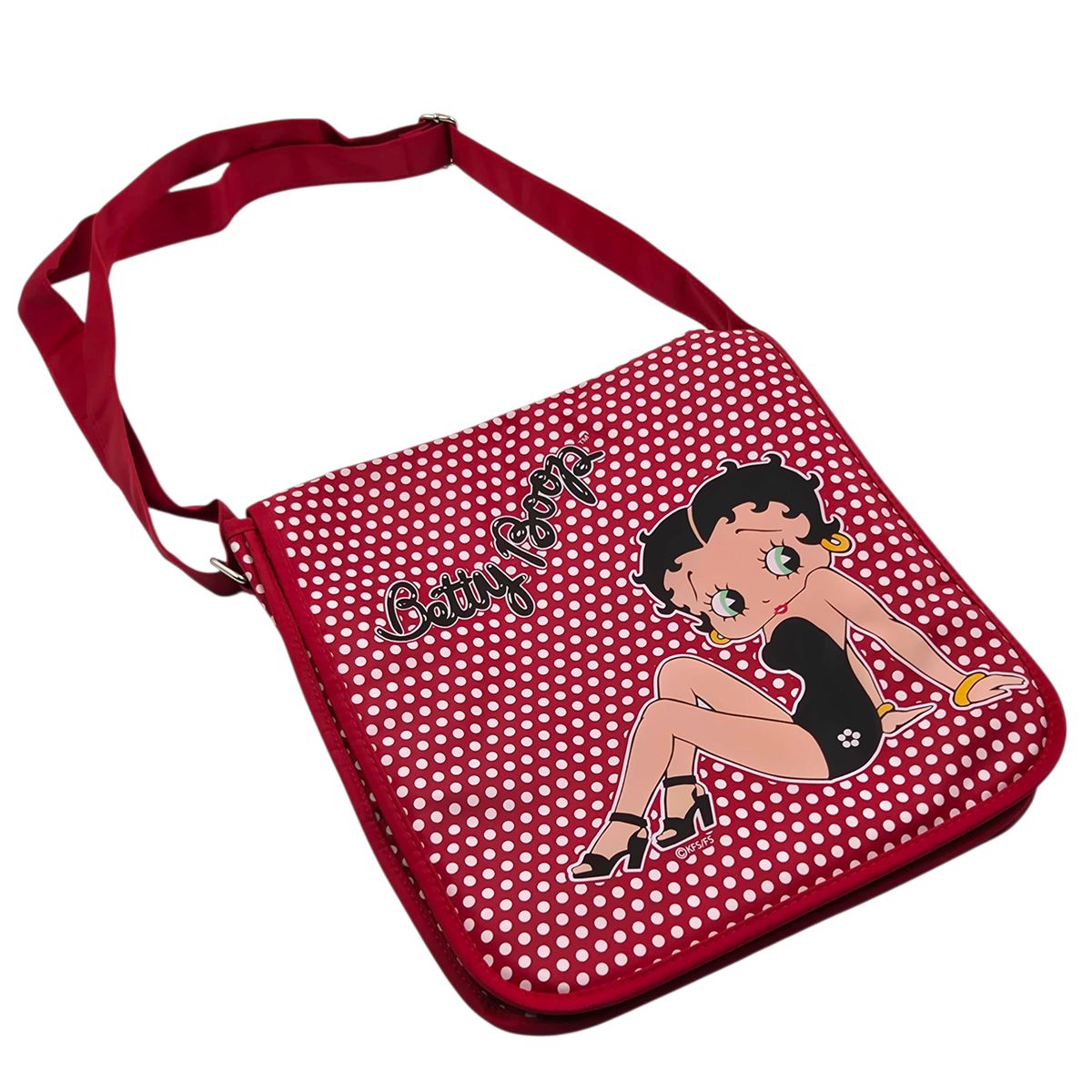 最終セール レトロ ベティ ブープ レッド ドット メッセンジャー クロスバック 旅行