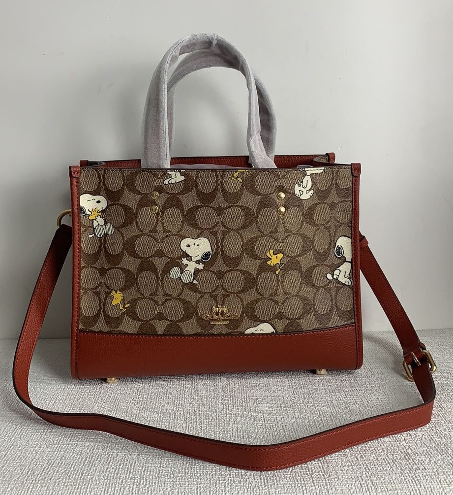 新品☆コーチ/COACH バッグ CE862 COACH X PEANUTS トートバッグ ショルダーバッグ レディース手提げバッグ