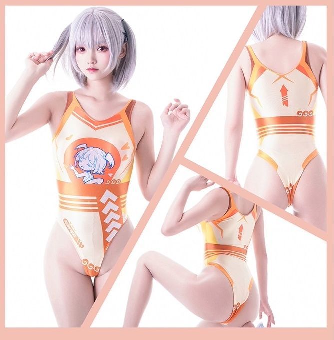 Amazon.co.jp: [Ashotplz] レースクイーン風 ひも付きビキニ水着