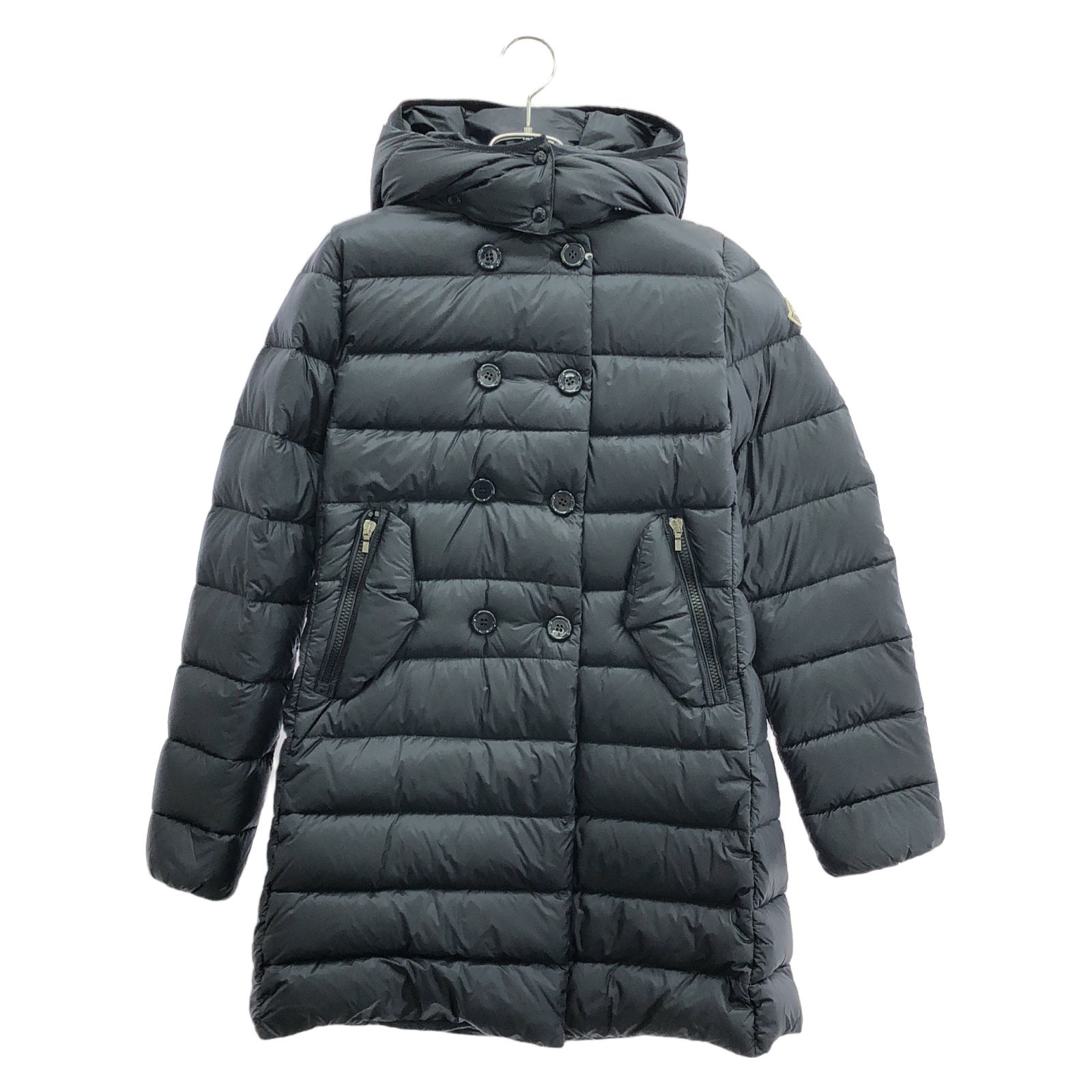 モンクレール MONCLER ダウンジャケット ダウン コート ネイビー ナイロン ダウン コート ガールズ Used A