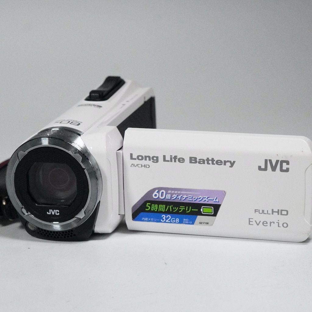 JVC Victor Everio GZ-F100-W ホワイト 動作OK 返金保証 /2089
