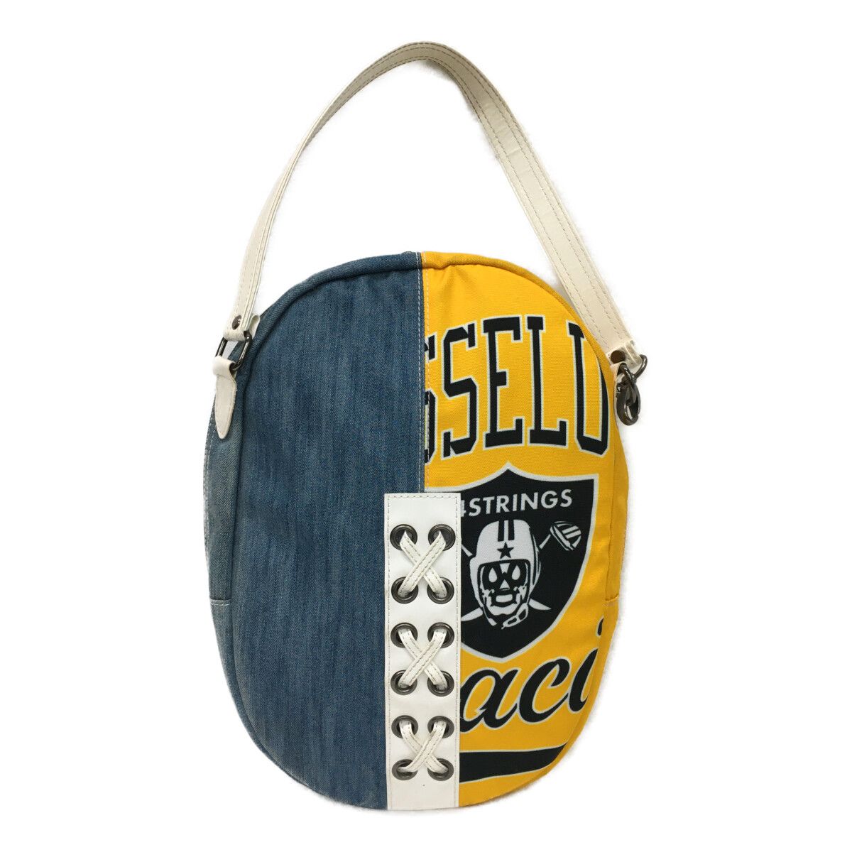 中古 ラッセルノ RUSSELUNO シューズケース イエロー×デニム シューズ