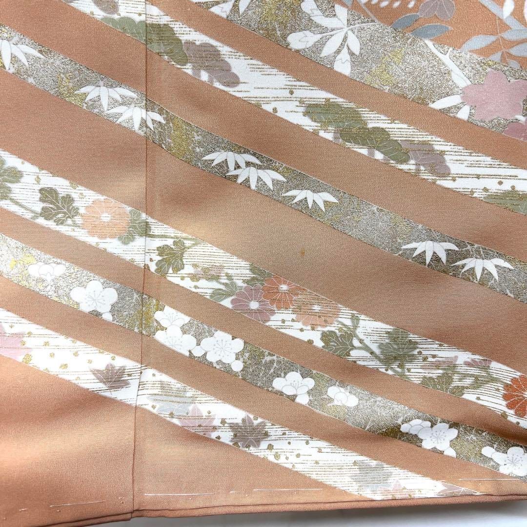 訪問着金駒刺繍金彩花籠菊橘桜松竹梅熨斗籠目着物021a d 