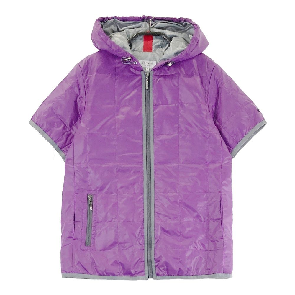 サイズ 38 LANVIN SPORT ランバン スポール 半袖 ダウンジャケット パープル系 240101431881 ゴルフウェア レディース ストスト