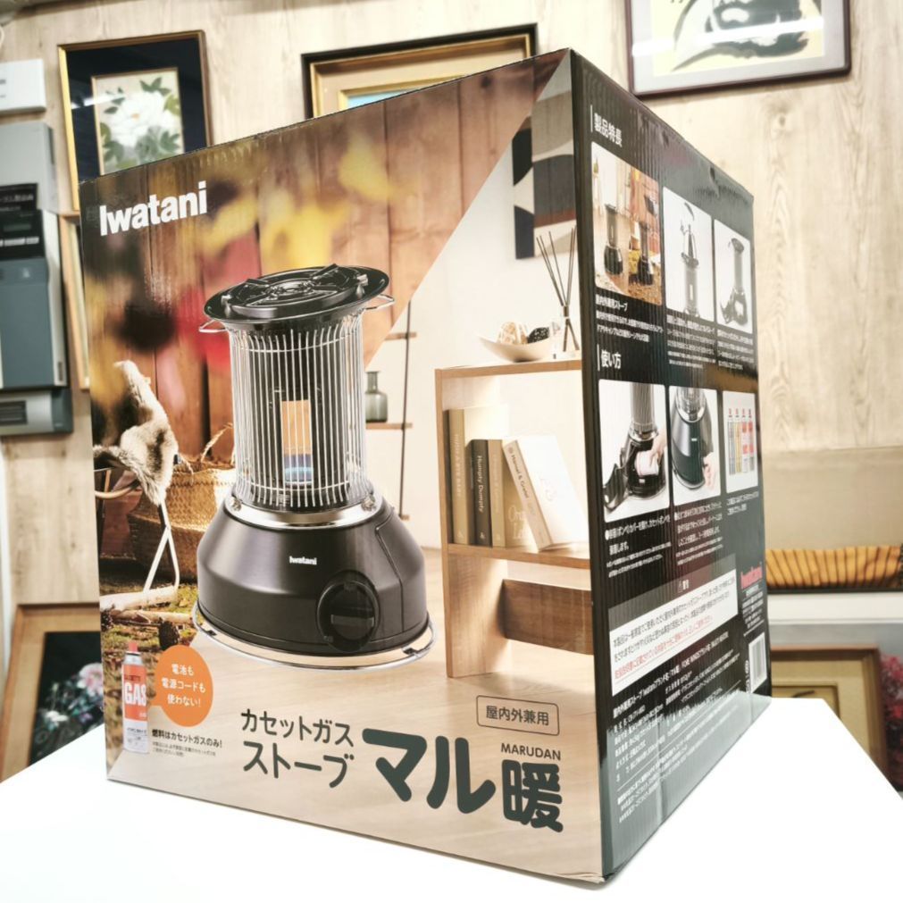 未開封 送料無料 Iwatani イワタニ カセット ガス ストーブ マル暖 やかん 置ける アウトドア 屋内外 両用 おしゃれ 丸形 CB-STV-MRD SNA 225100608008GA