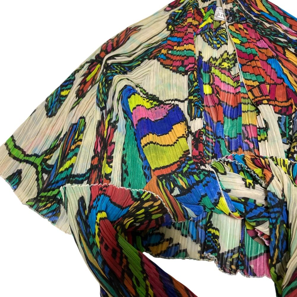 美品✨プリーツプリーズ イッセイミヤケ スカート モザイク模様 マルチカラー 美品 PLEATS PLEASE ISSEY MIYAKE プリーツプリーズ イッセイ