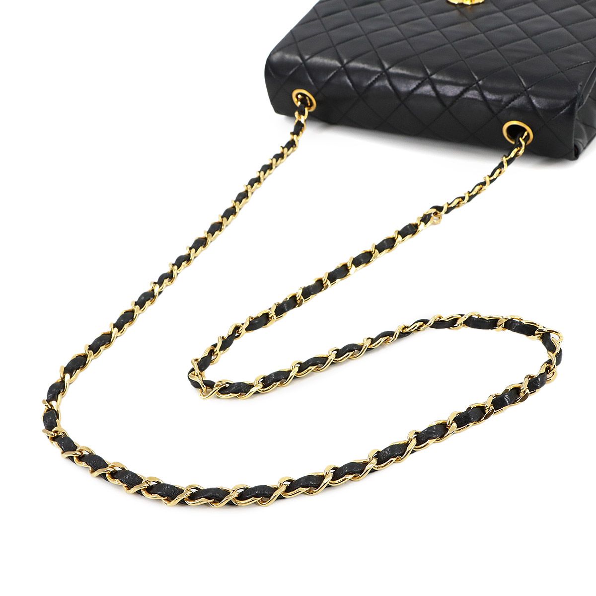 美品 シャネル CHANEL マトラッセ チェーン ショルダー バッグ レザー