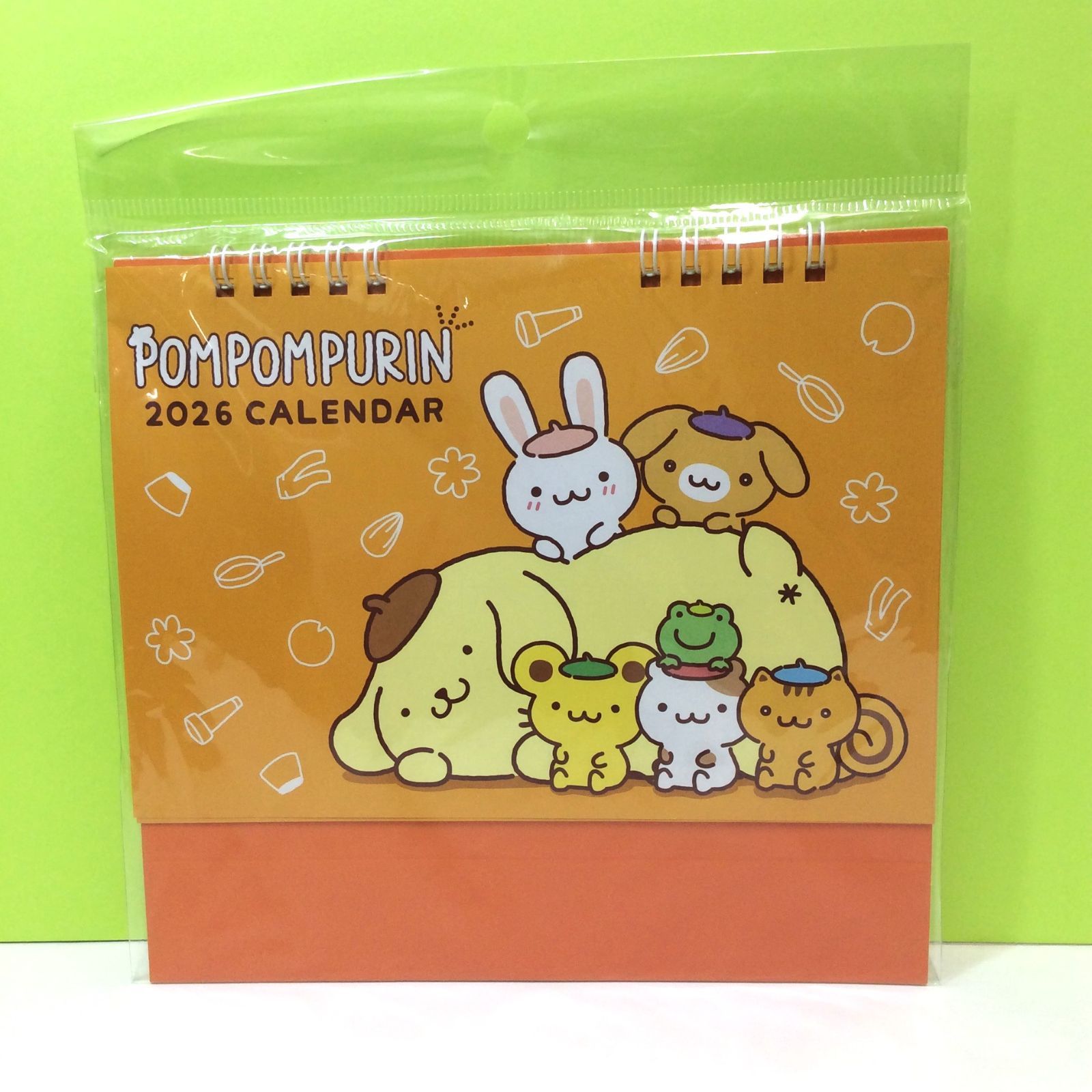 j282【新品・未使用品】ポムポムプリン 2026年 卓上カレンダー