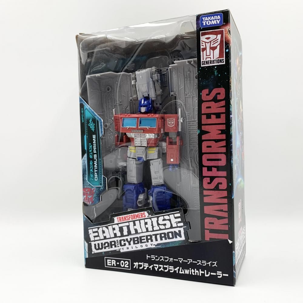 【中古】開封 タカラトミー トランスフォーマーアースライズ ER-02 オプティマスプライム with トレーラー[17]