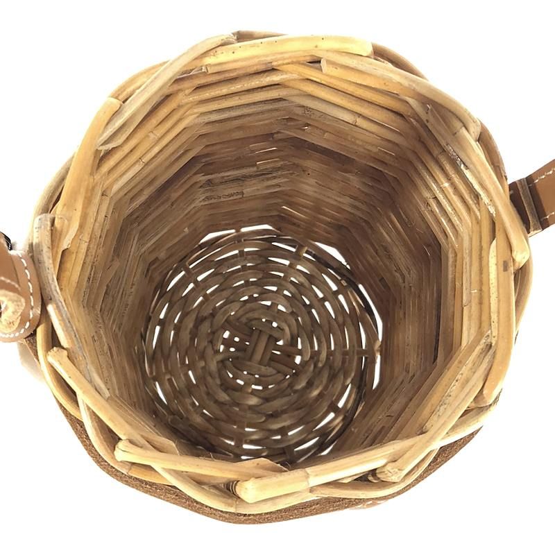 46212★LUDLOW ラドロー カゴバッグ スワン ラタン　ハンドバッグ 46212☆LUDLOW ラドロー カゴバッグ スワン ラタン ハンドバッグ