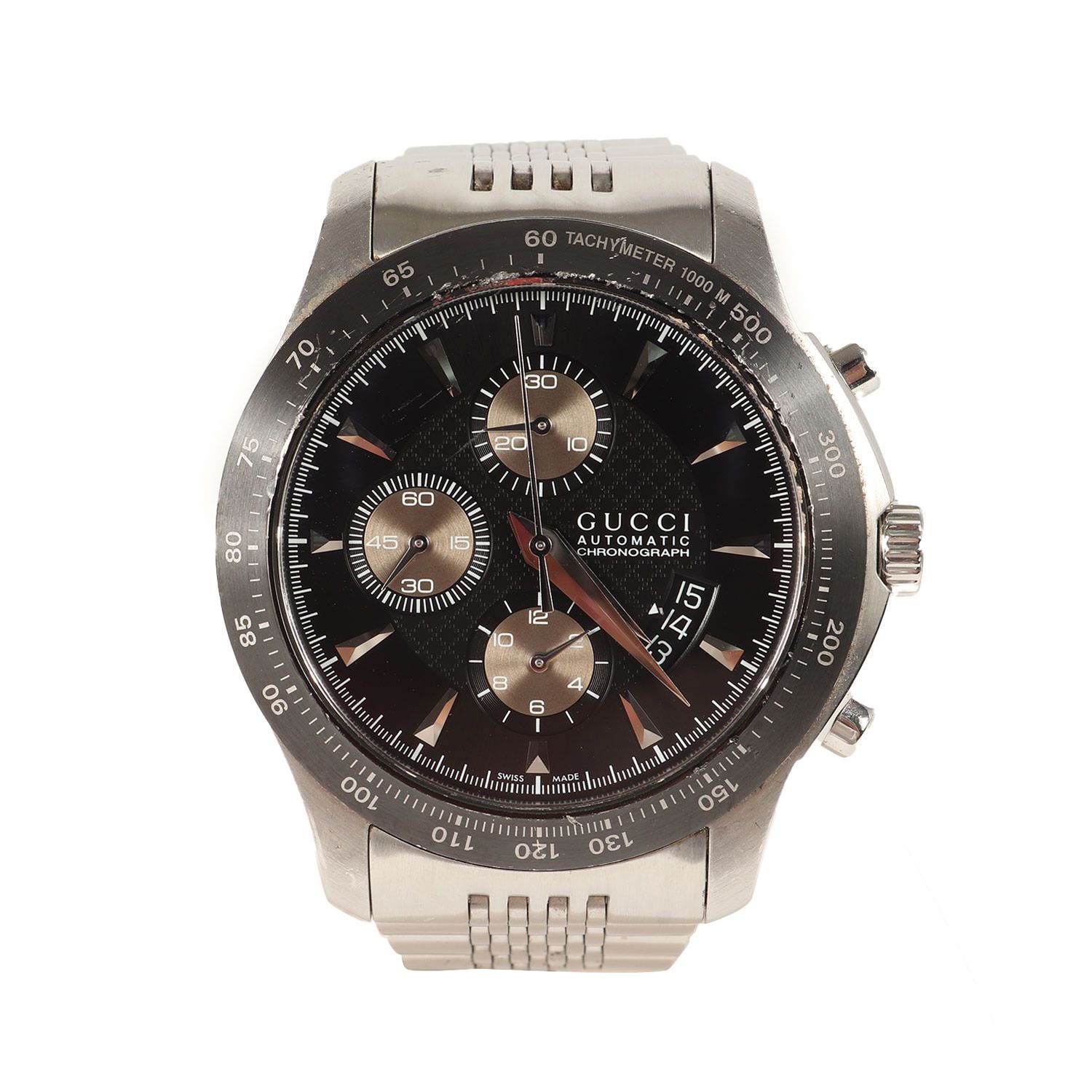 GUCCI グッチ Gタイムレス オートマチック クロノグラフ ウォッチ 自動