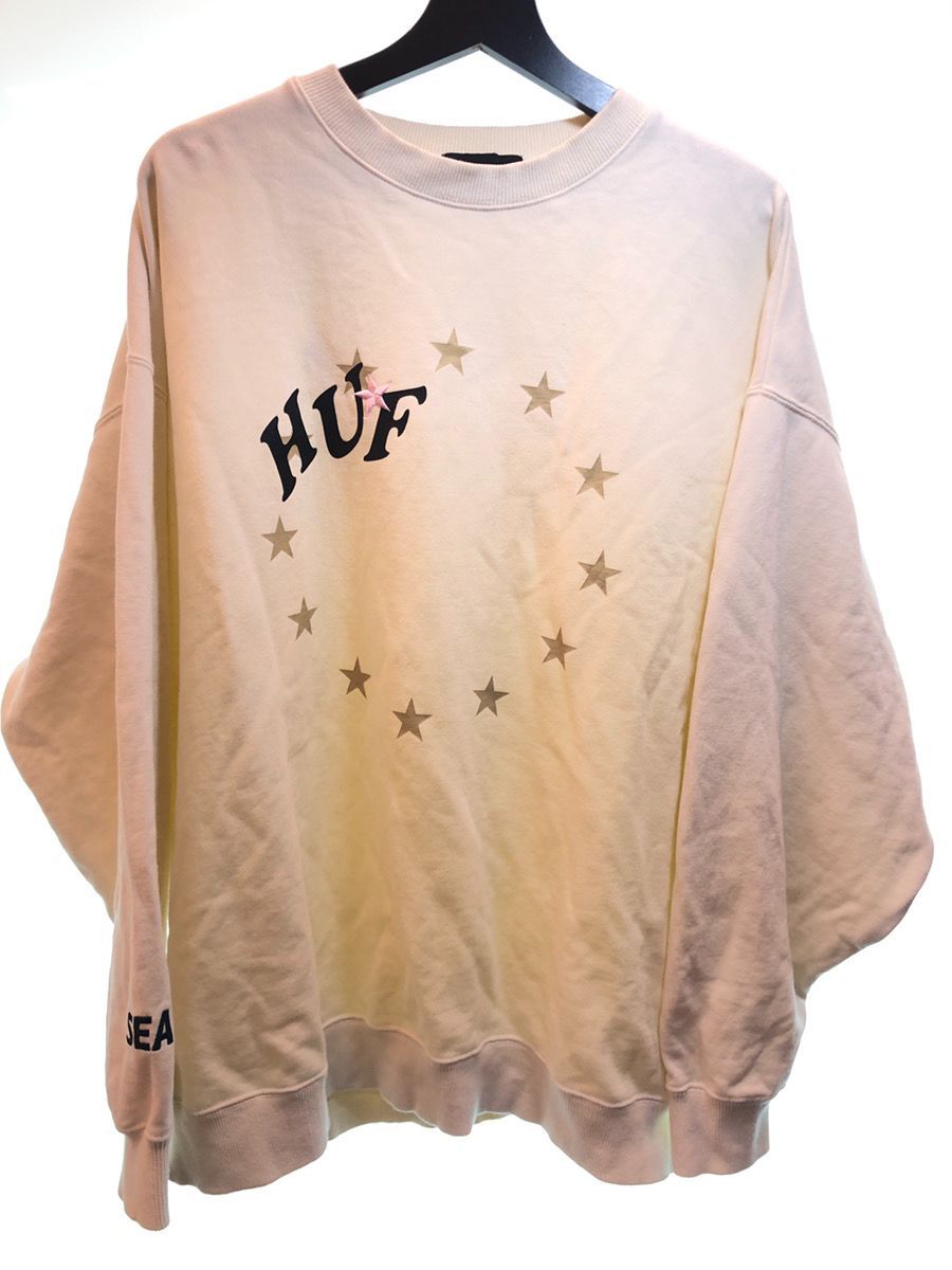 即完売品 WIND AND SEA ウィダンシー × HUF ハフ コラボ CREW SWEAT