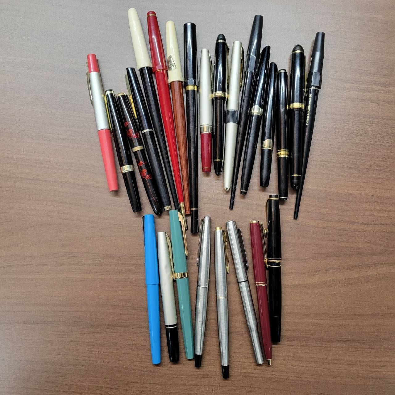 万年筆　ボールペン　ペン　筆記用具　文房具　まとめ売り　まとめ　25本まとめ　ペン先　14K　18K　21K　モンブラン　PILOT　PARKER　PLATINUM　他