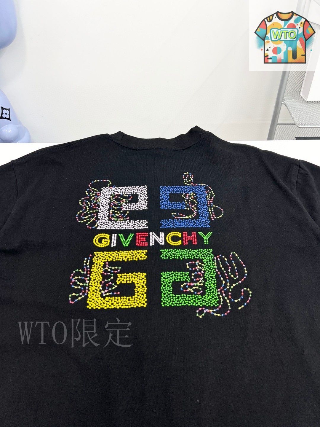 今日WTO】GIVENCHY GVC 25SS 刺繍 LOGO ショートスリーブ-CP56
