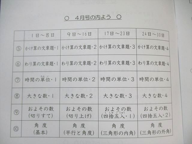 SAPIX 小4 サピックス 算数基礎力トレーニング 【計12回分
