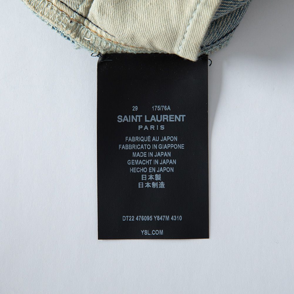 SAINT LAURENT YSL サンローラン デストロイ クラッシュ 加工デニム