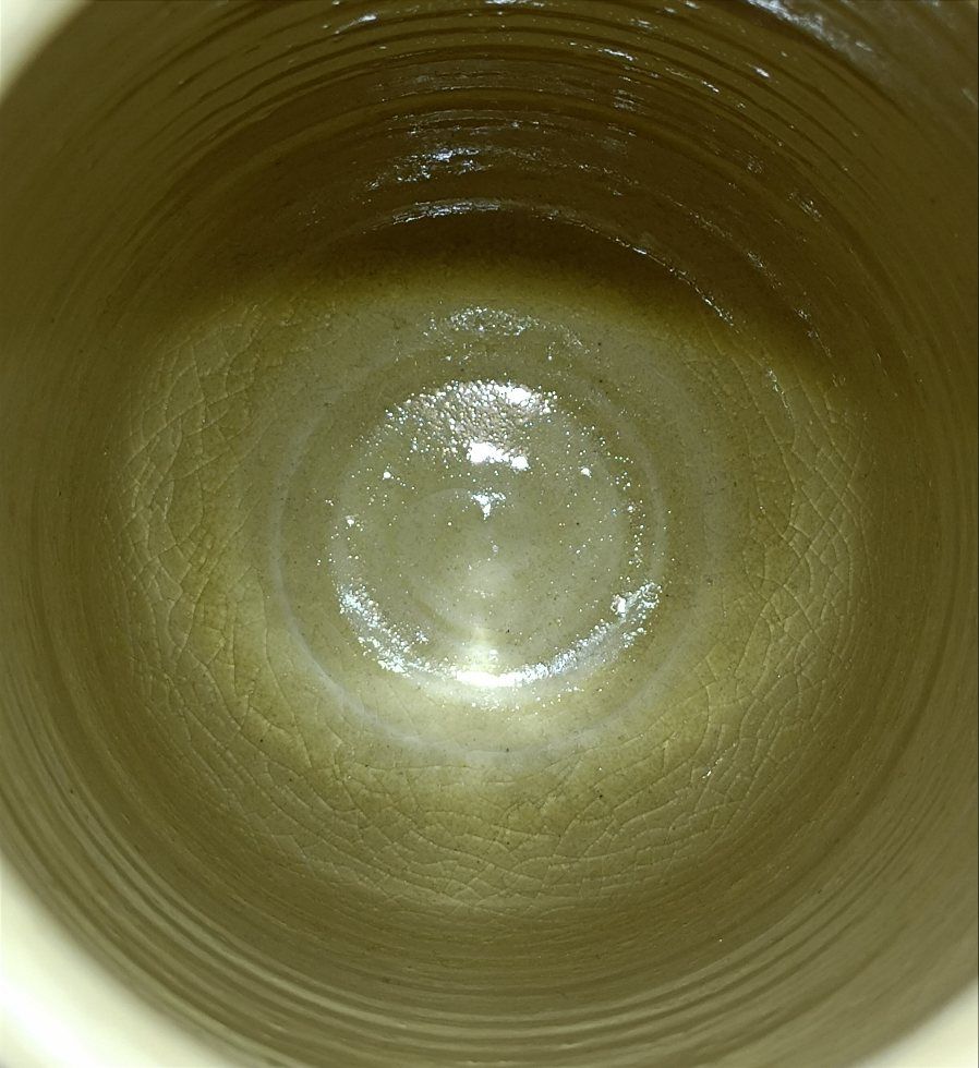 未使用品 清水焼 寺池静人造（師：楠部彌弌） 陶器花瓶／花入れ