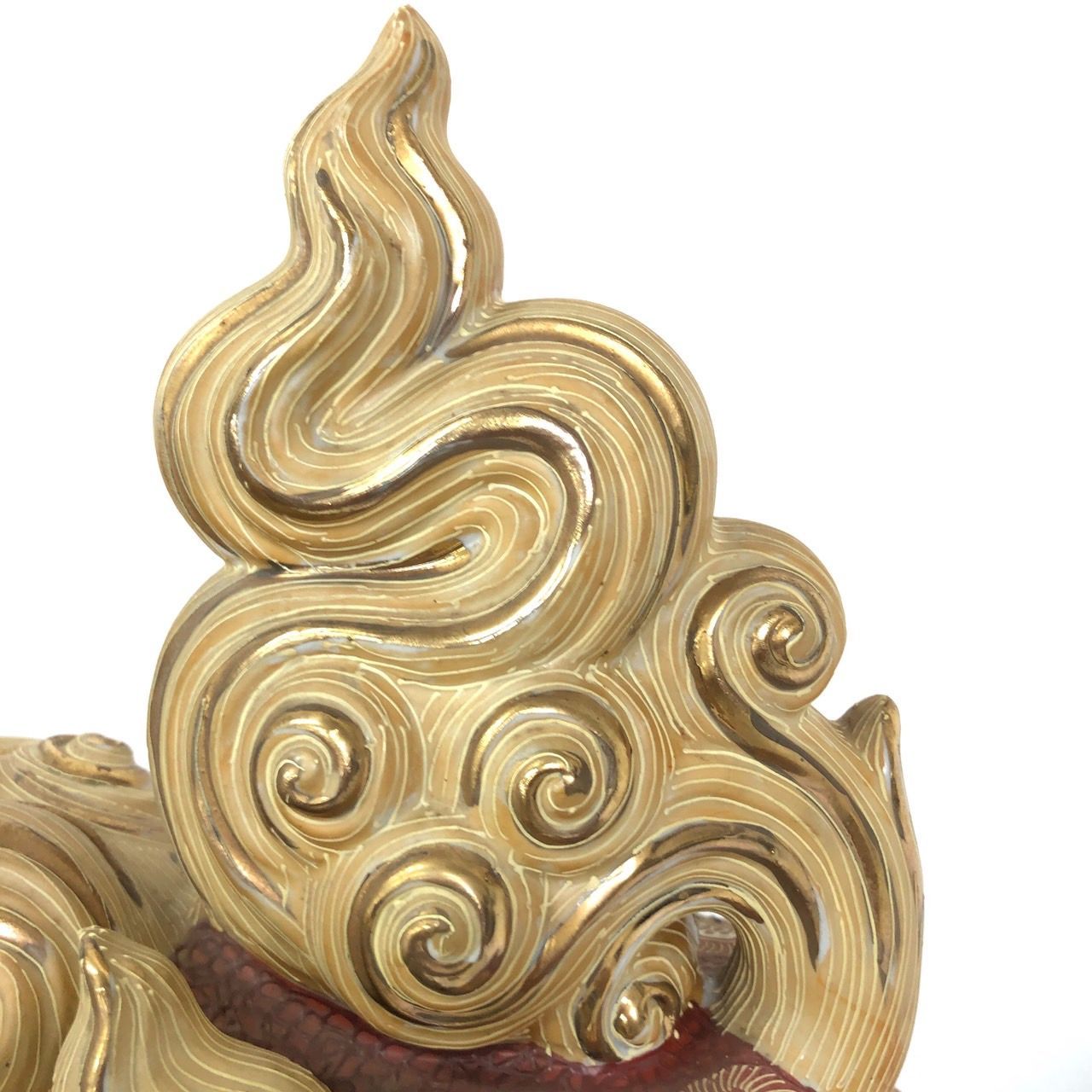 九谷焼 太吉 玉乗り獅子 置物 金彩 伝統工芸品 縁起物 魔除け 【送料