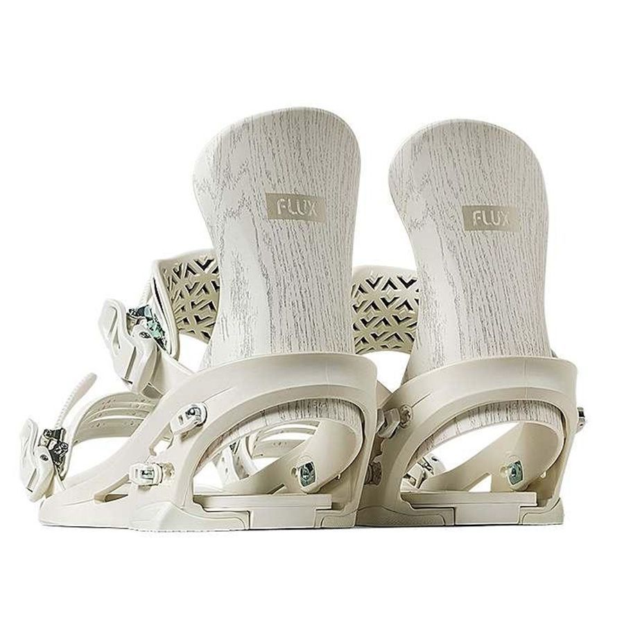 激安！ 25-26 FLUX フラックス SR WHITE WOOD ホワイト 白 バインディング ビンディング 2026 スノーボード メンズ レディース