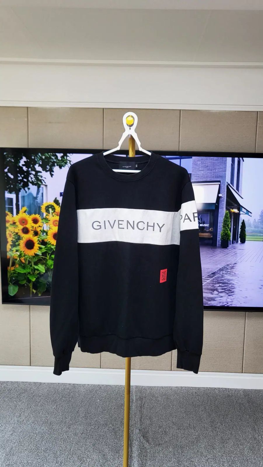 ジバンシィ（ GIVENCHY ） パーカー ブラック/ホワイト ロゴ