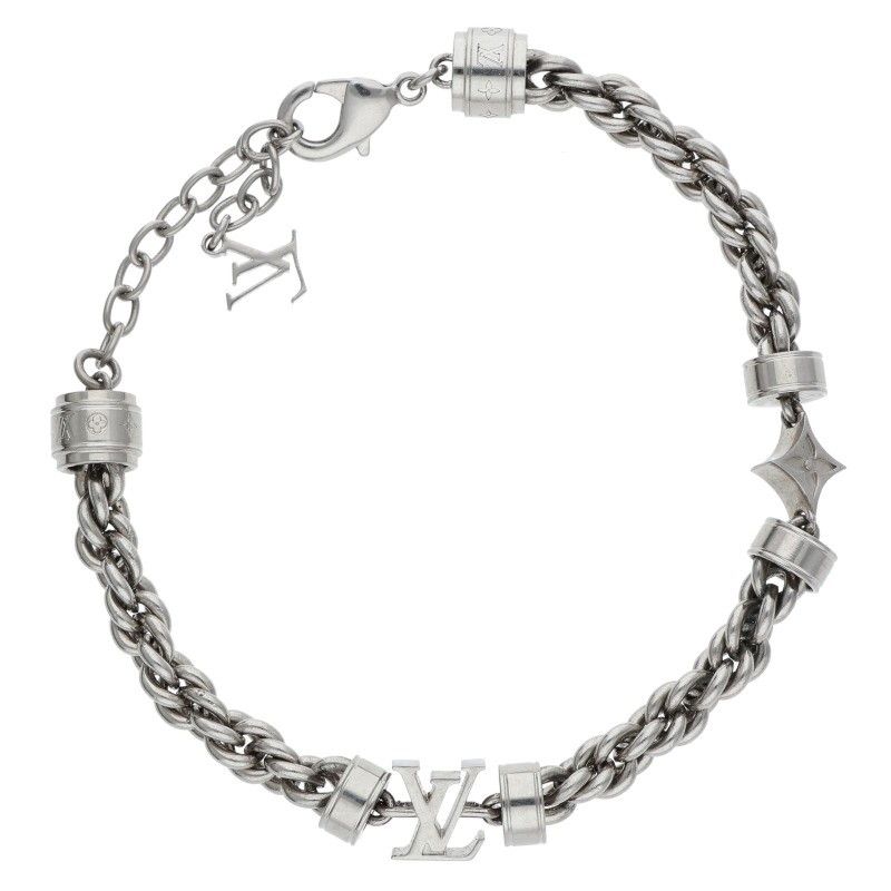 ルイヴィトン M02744 LV ワイヤー モノグラムチェーンブレスレット メンズ