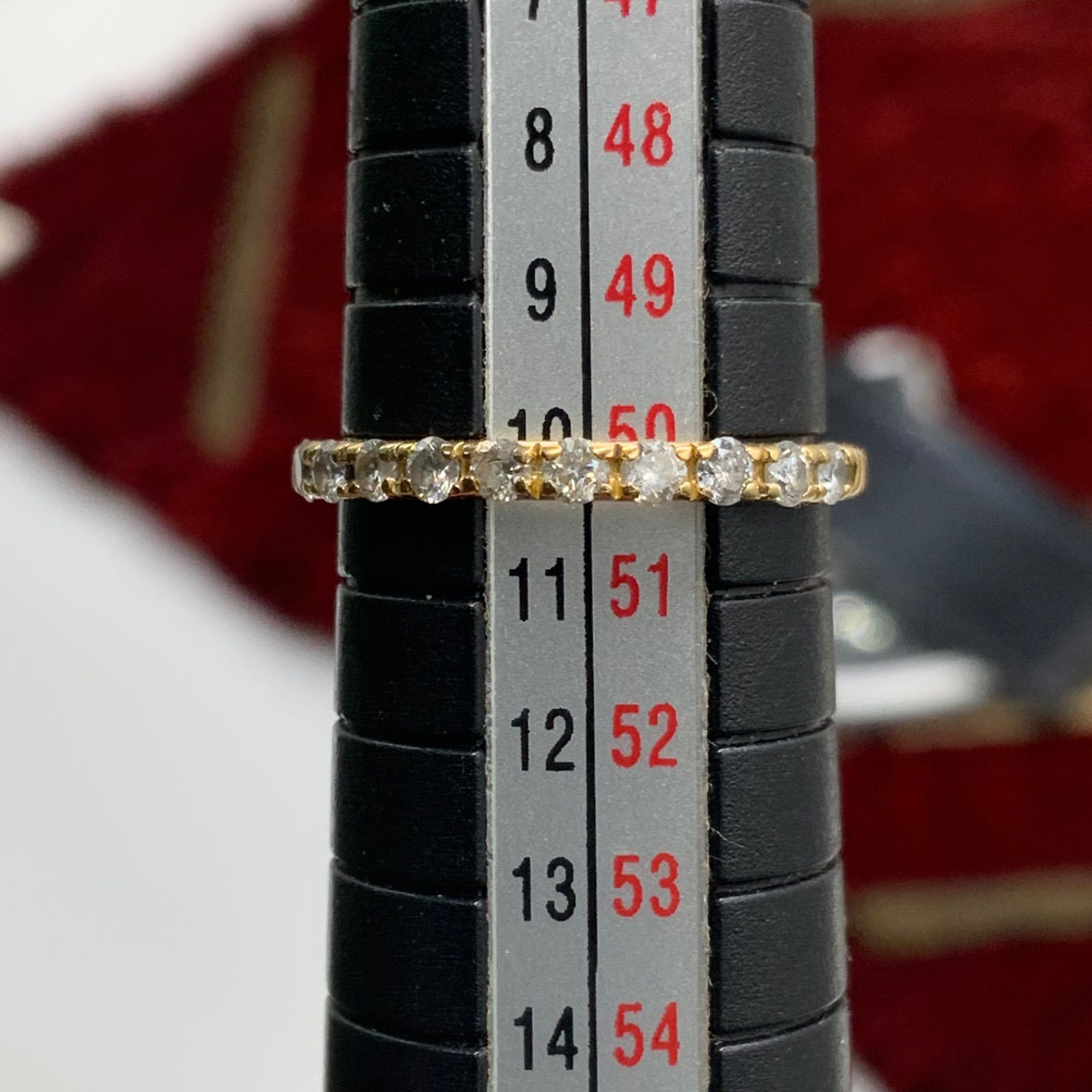 K18 ハーフエタニティリング 0.3ct 10号 1.2g - メルカリ