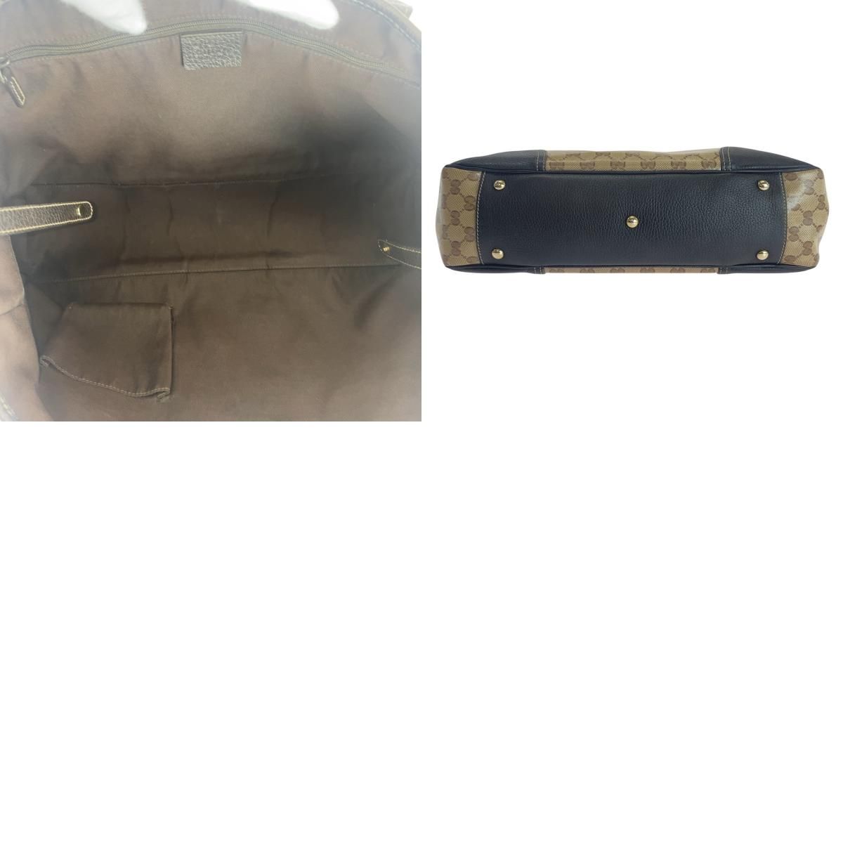 GUCCI グッチ シェリーライン GGクリスタル ベージュ ブラウン 
