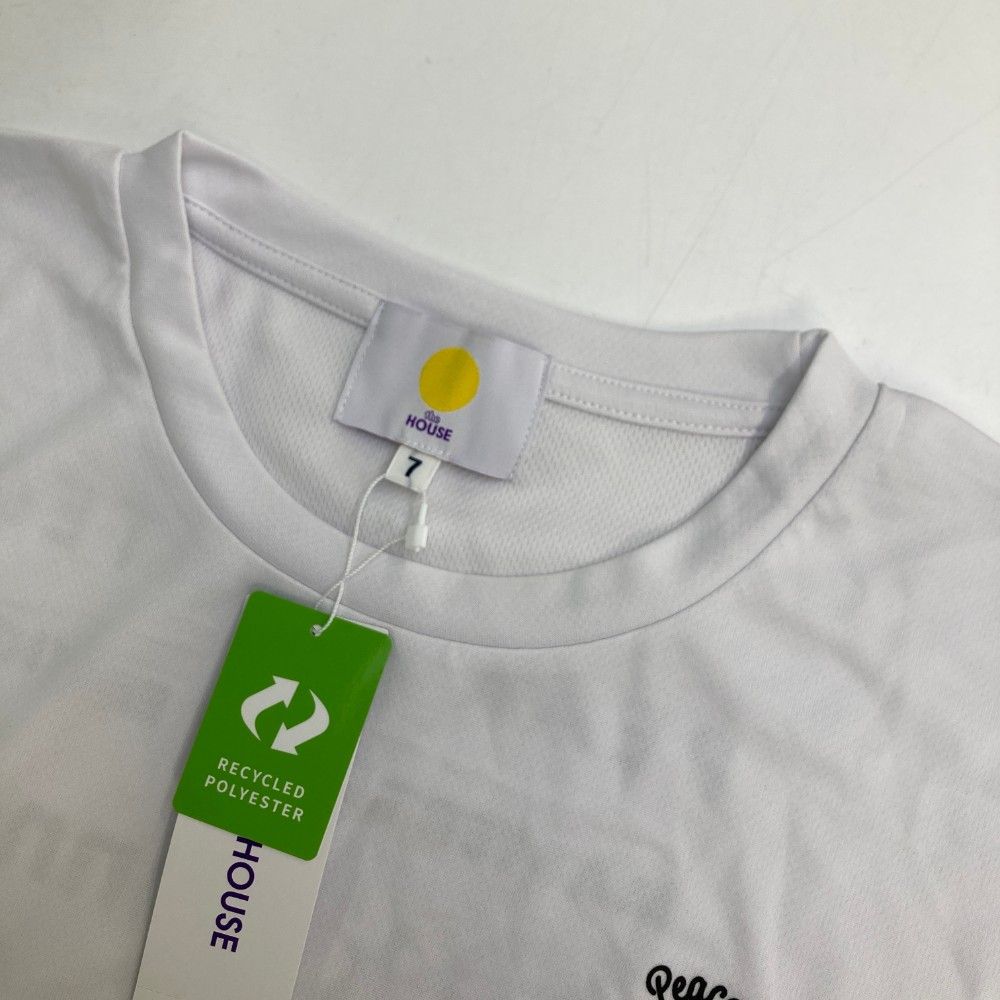 サイズ：7 PEARLY GATES パーリーゲイツ 2023年モデル 限定アイテム チャリティ 半袖Tシャツ ニコちゃん  ホワイト系 [240101445442] ゴルフウェア メンズ ストスト サイズ：7 PEARLY GATES パーリーゲイツ 2023年モデル 限定