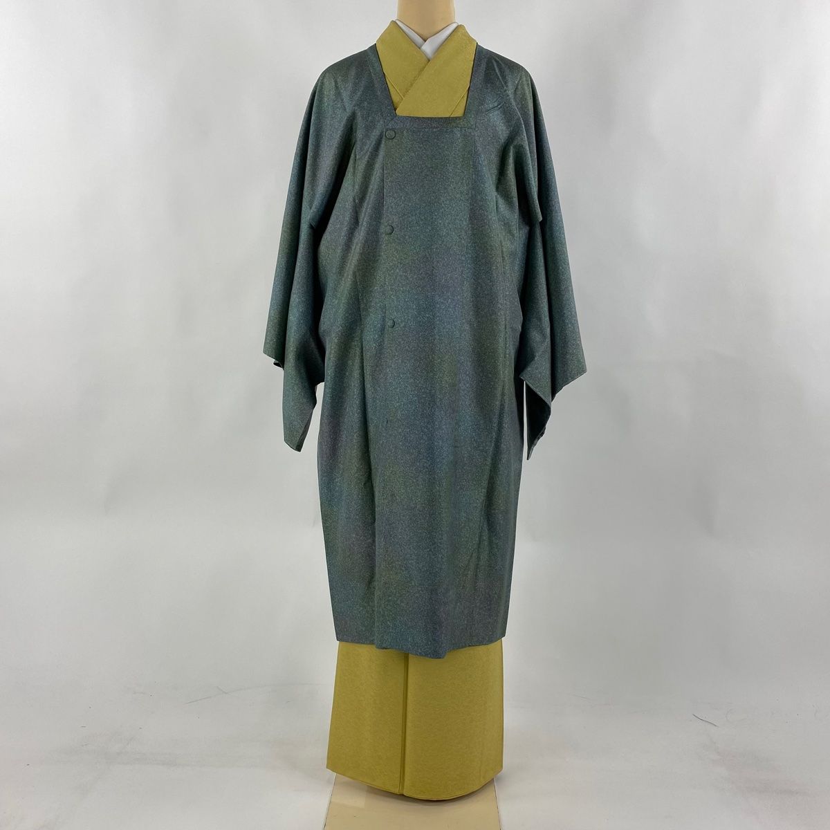 道中着 身丈109cm 足せる 裄丈64.5cm M 和装コート 着物衿 螢ぼかし 