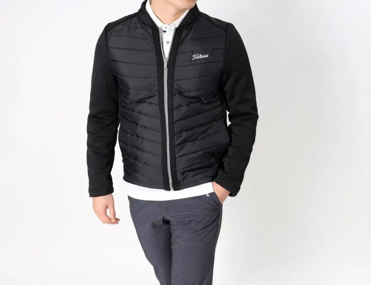 Titleist タイトリスト メンズ 斜めボーダー ダウン