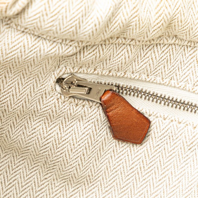 エルメス フールビ25 バッグインバッグ ポーチ ナチュラル ブラウン  